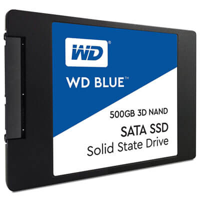 მყარი დისკი Western Digital 500GB WD Blue 3D NAND Internal PC SSD   WDS500G2B0A